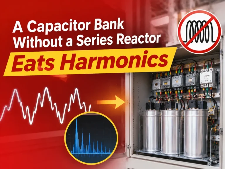 A Capacitor Bank Without a Series Reactor Eats Harmonics