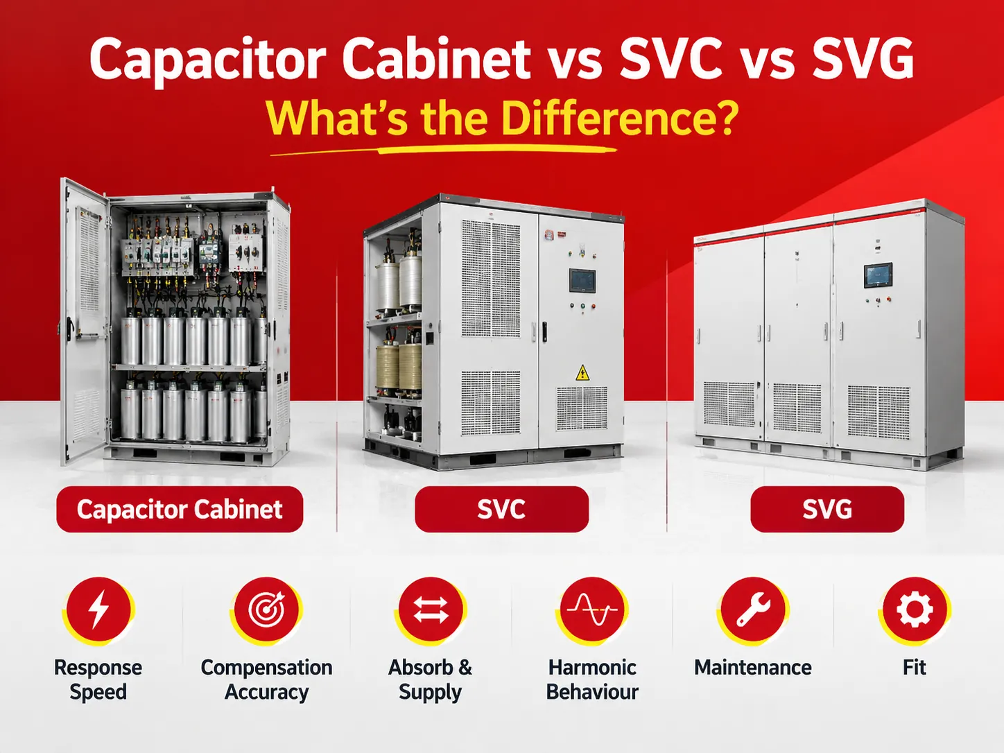 Capacitor Cabinet vs SVC vs SVG What's the Difference