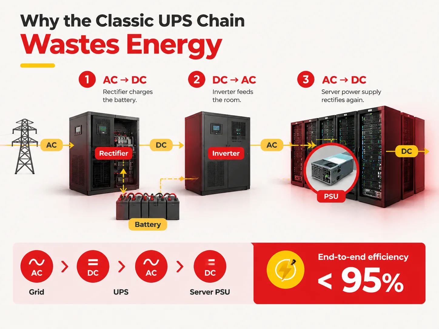 Why the Classic UPS Chain Wastes Energy